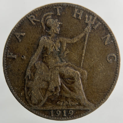 1919 George V Farthing Coin | Collectable Grade