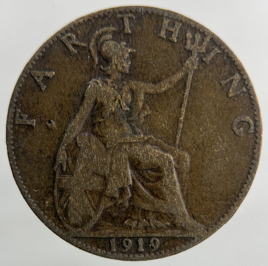 1919 George V Farthing Coin | Collectable Grade