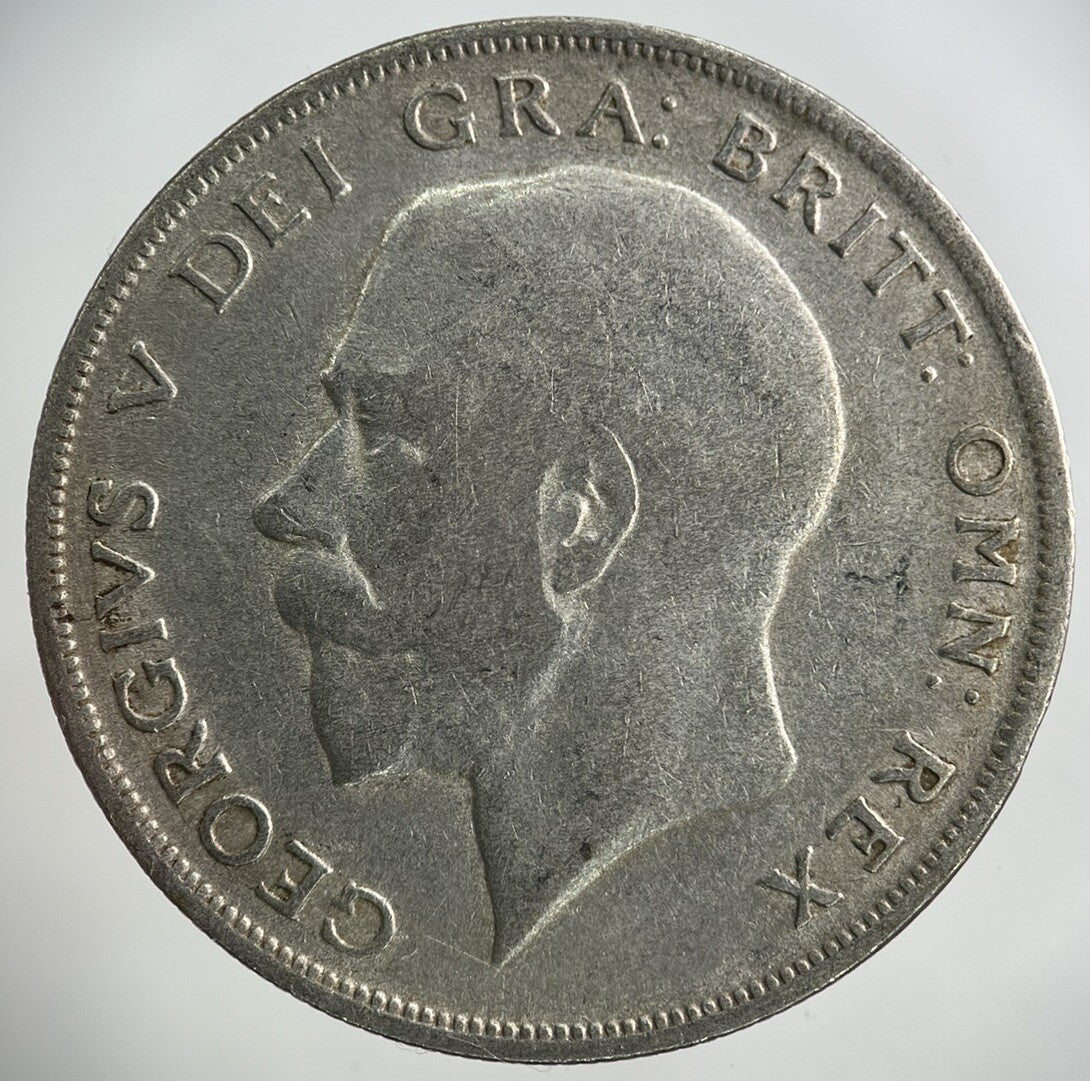 1921 George V Half - Crown Silver Coin | Fine Collectable Grade