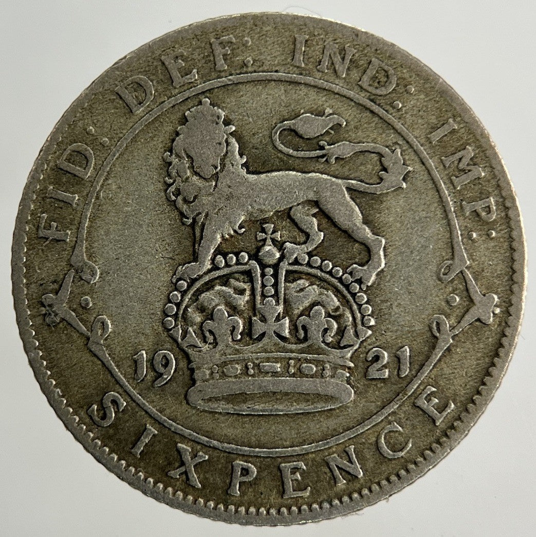 1921 George V Sixpence Silver Coin | Collectable Grade