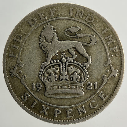1921 George V Sixpence Silver Coin | Collectable Grade