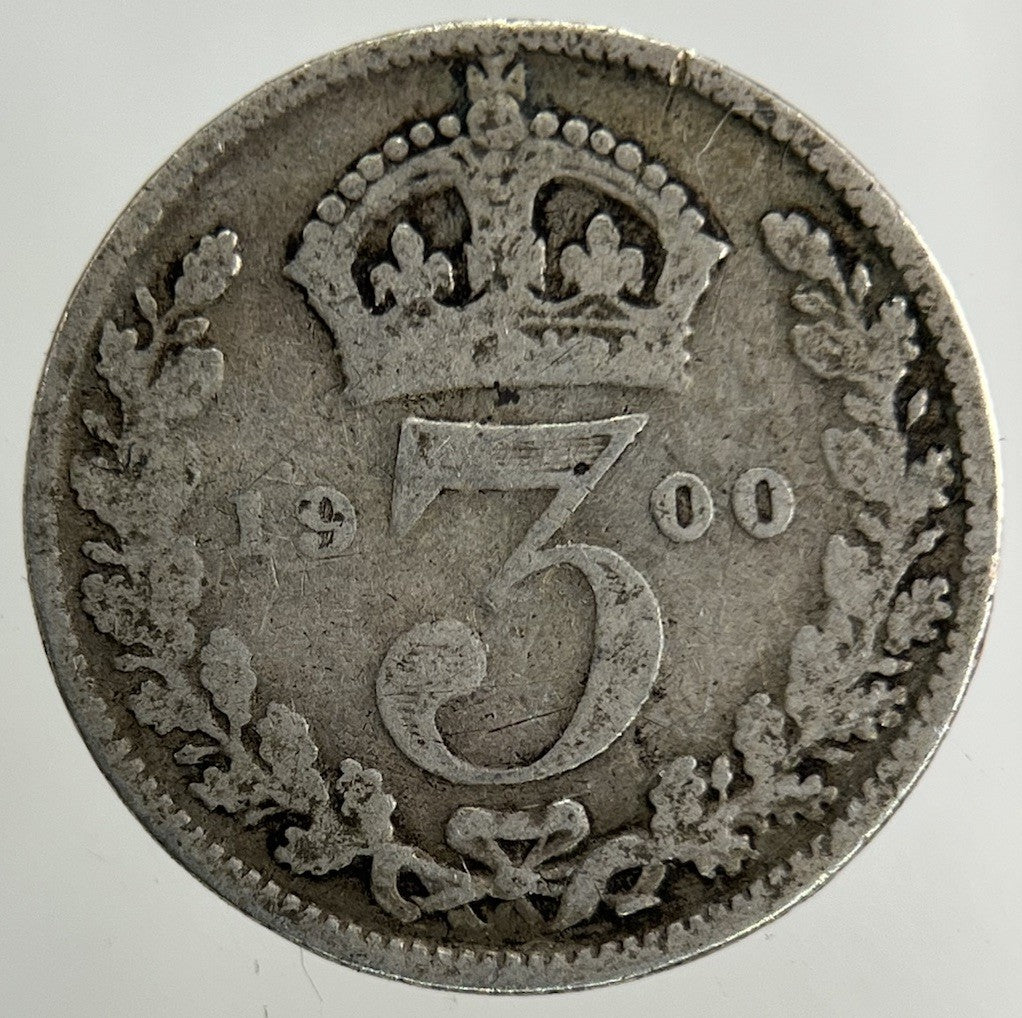 1900 Victoria Threepence Silver Coin | Collectable Grade