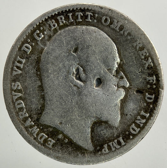 1908 Edward VII Threepence Silver Coin | Collectable Grade