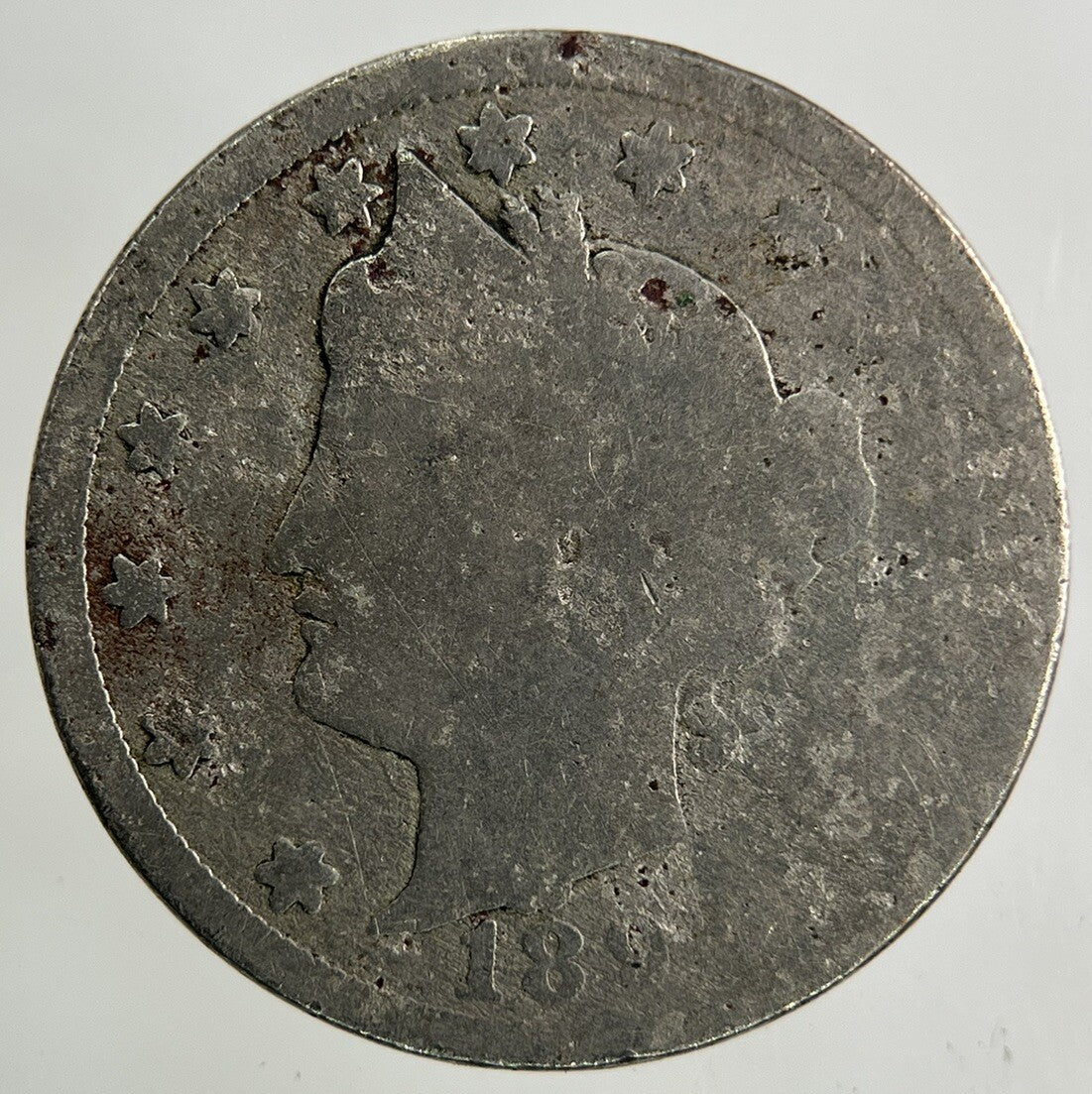 1892 US USA 5 Cents Nickel Coin | Fair Grade