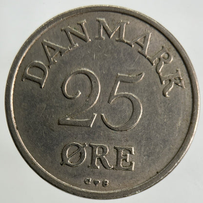 1956 Denmark 25 Ore Coin | Fine Collectable Grade