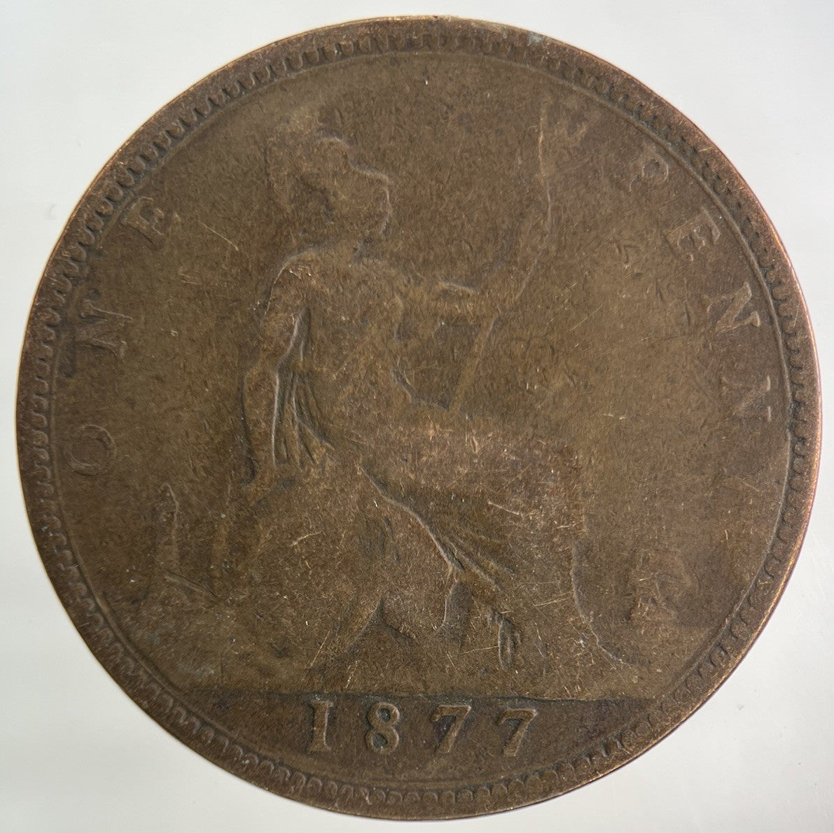1877 Victoria One Penny Coin | Collectable Grade