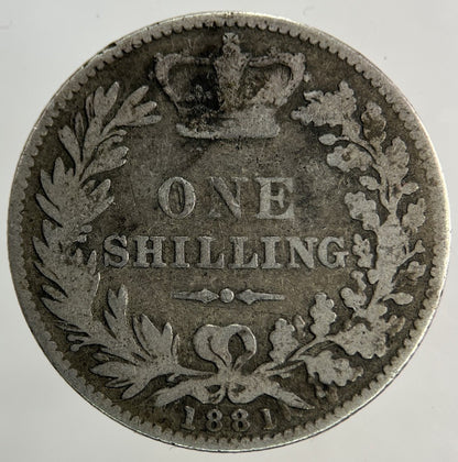 1881 Victoria Shilling Silver Coin | Collectable Grade