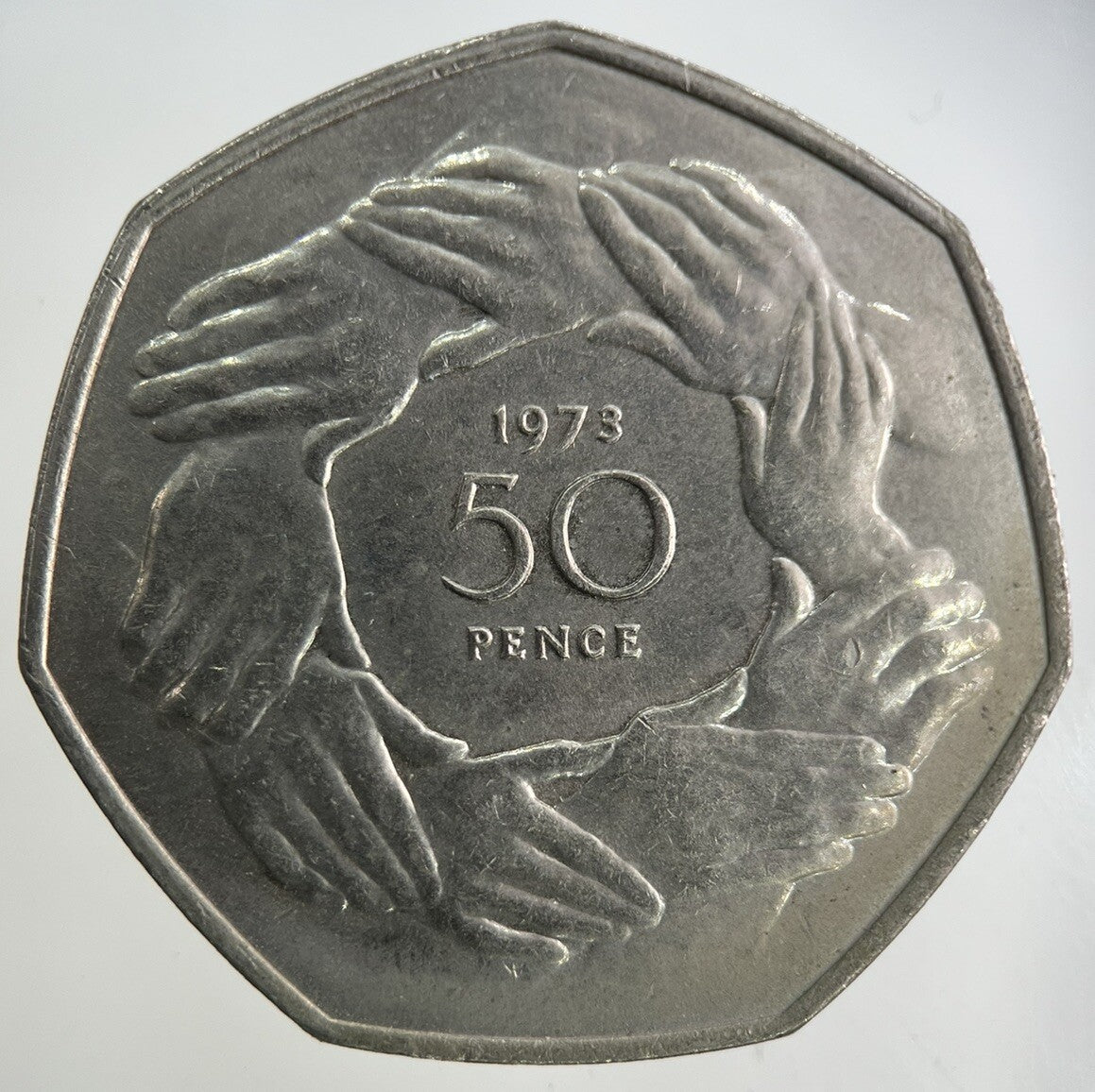 1973 Elizabeth II 2nd 50p Fifty - Pence Coin | Very High Grade