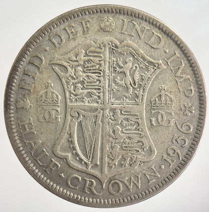 1936 George V Half - Crown Silver Coin | Collectable Grade | a6313