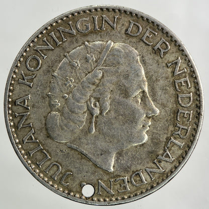 1956 Netherlands 1 Gulden Silver Coin | Fine Collectable Grade