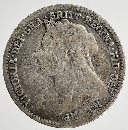1893 Victoria Threepence Silver Coin | Collectable Grade | a8471
