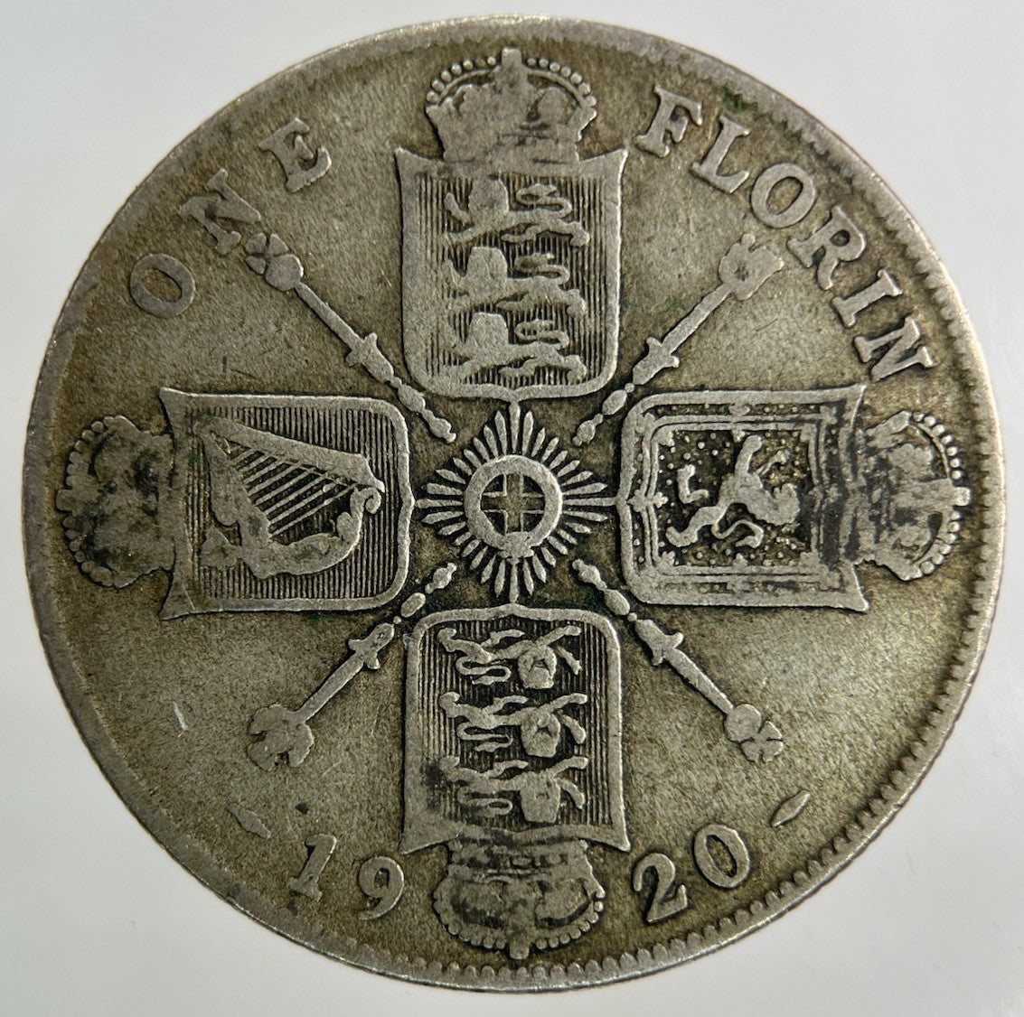 1920 George V Florin Silver Coin | Fine Collectable Grade