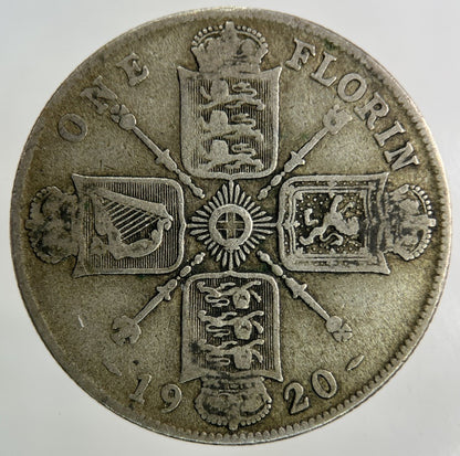 1920 George V Florin Silver Coin | Fine Collectable Grade