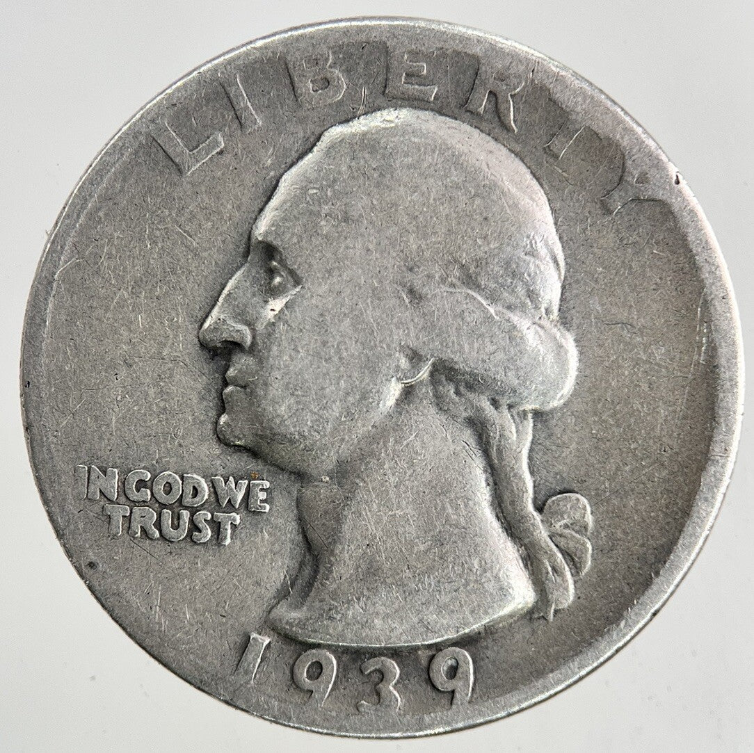 1939 US USA Quarter Dollar Silver Coin | Collectable Grade