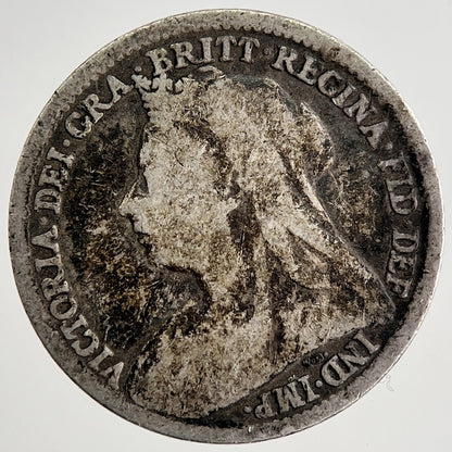 1897 Victoria Threepence Silver Coin | Collectable Grade | a8469