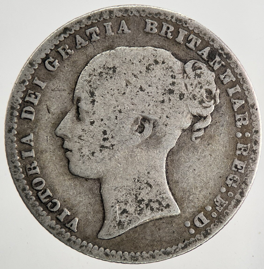 1877 Victoria Shilling Silver Coin | Collectable Grade | a9577