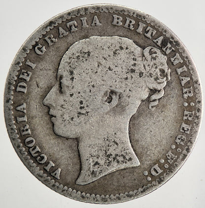 1877 Victoria Shilling Silver Coin | Collectable Grade | a9577
