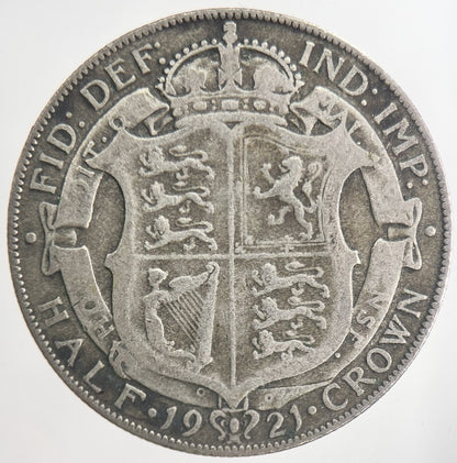 1921 George V Half - Crown Silver Coin | Collectable Grade | a6330