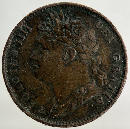 1822 George IV Farthing Coin | Fine Collectable Grade
