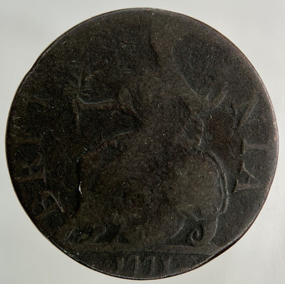 1771 George III 3rd Half - Penny Coin | Fine Collectable Grade