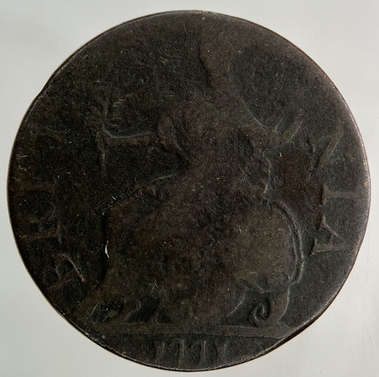 1771 George III 3rd Half - Penny Coin | Fine Collectable Grade
