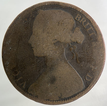 1863 Victoria One Penny Coin | Collectable Grade