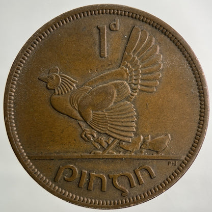 1948 Irish Ireland One Penny Coin | Very High Grade