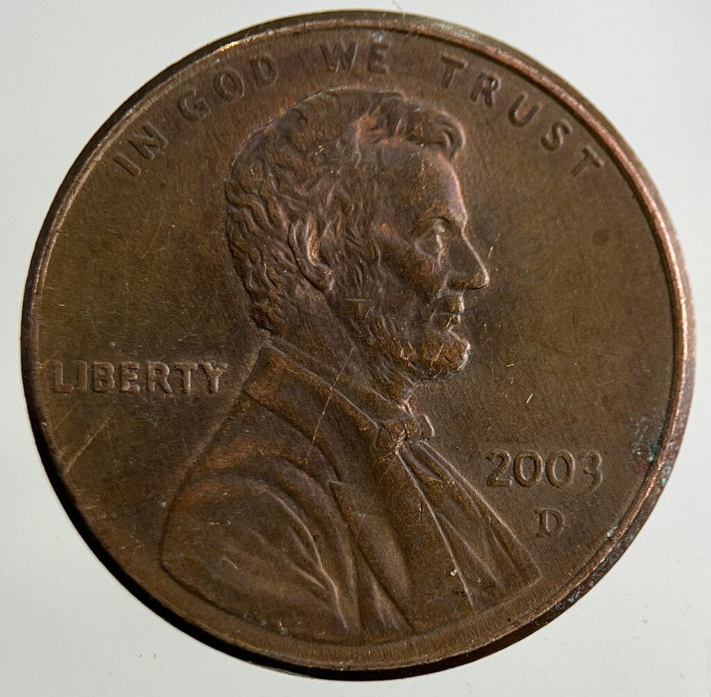 2003 - D US USA Lincoln One Cent Coin | Fine Collectable Grade