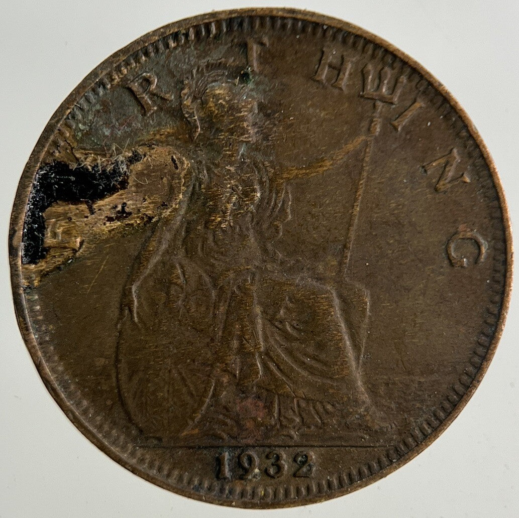 1932 George V Farthing Coin | Collectable Grade