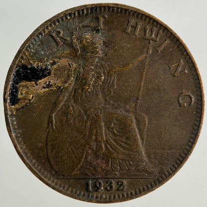1932 George V Farthing Coin | Collectable Grade