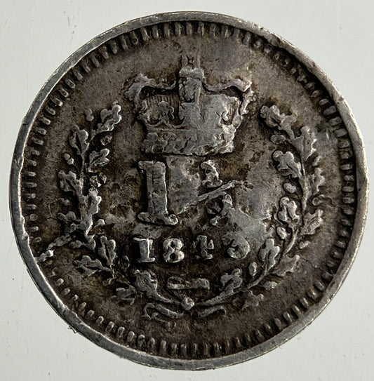1843 Victoria Three - Half - Pence 1 1/2 Silver Coin | Collectable Grade