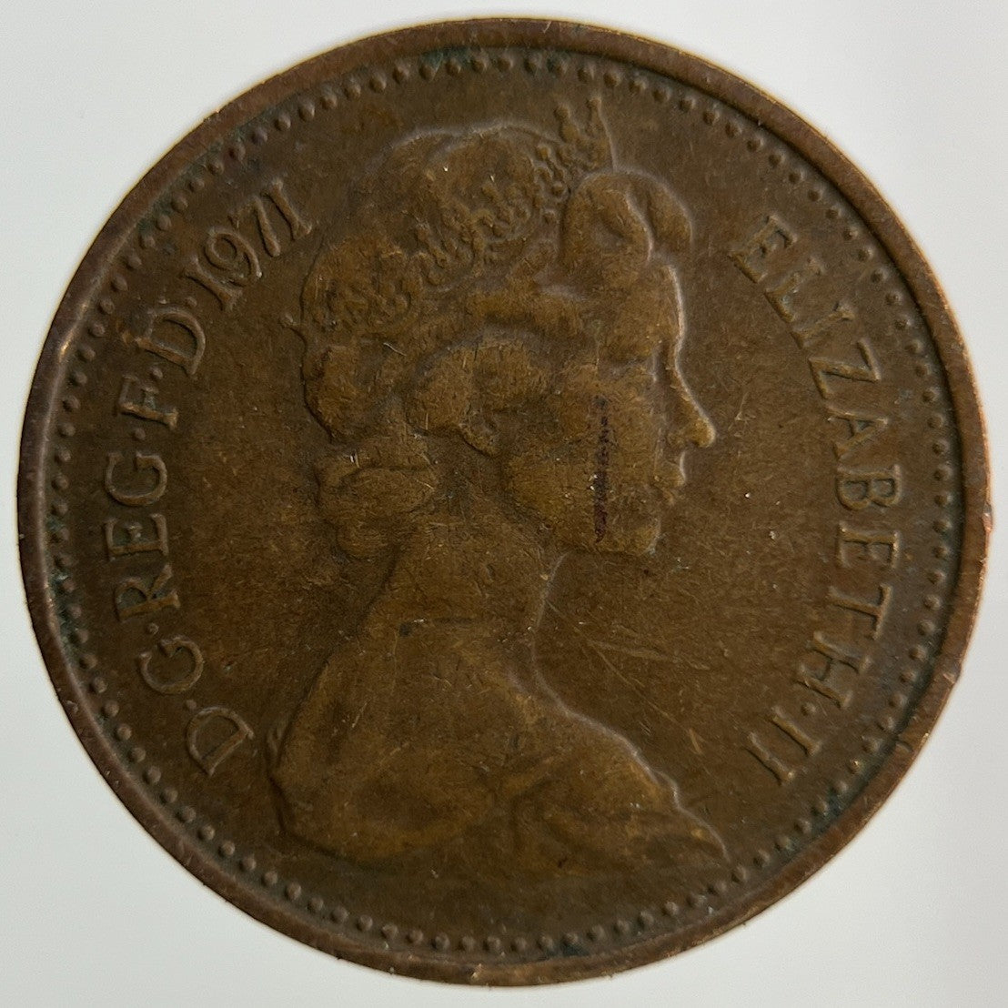 1971 Elizabeth II 2nd 1/2 Half - Penny Coin | Fine Collectable Grade
