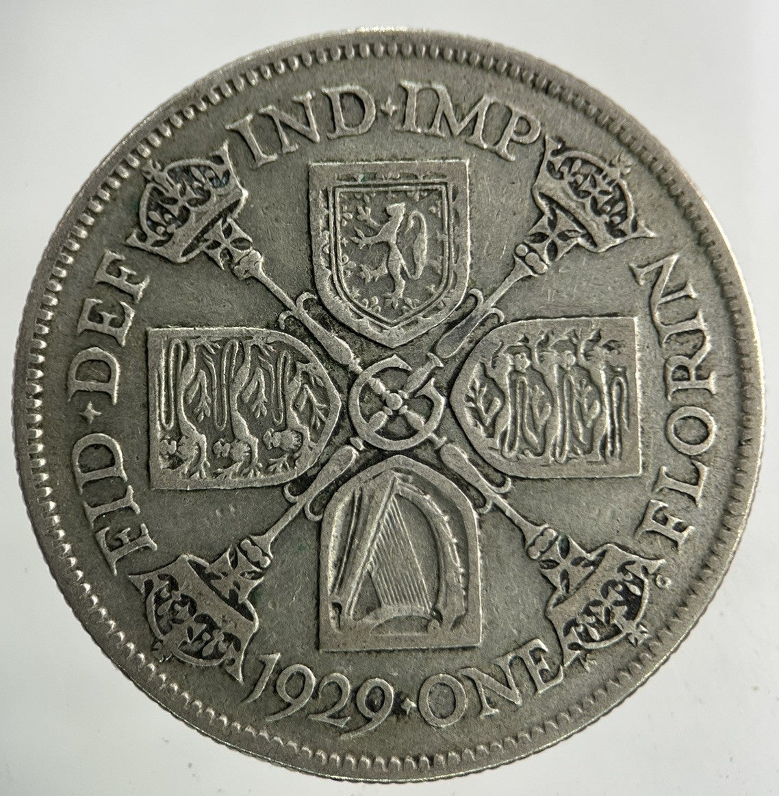 1929 George V Florin Silver Coin | Fine Collectable Grade