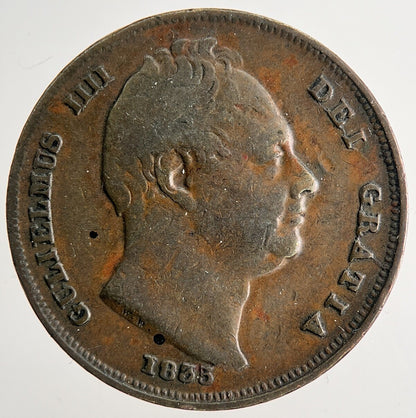 1835 William IV Farthing | Fine Collectable Grade | a9650