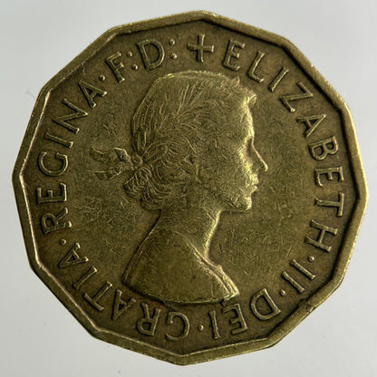1959 Elizabeth II 2nd Brass Threepence Coin | Fine Collectable Grade