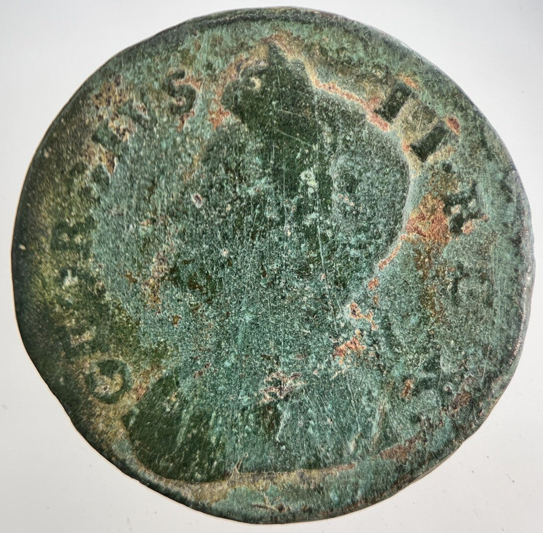 1754 George 2nd II Half - Penny British Coin | Collectable Grade | a5745
