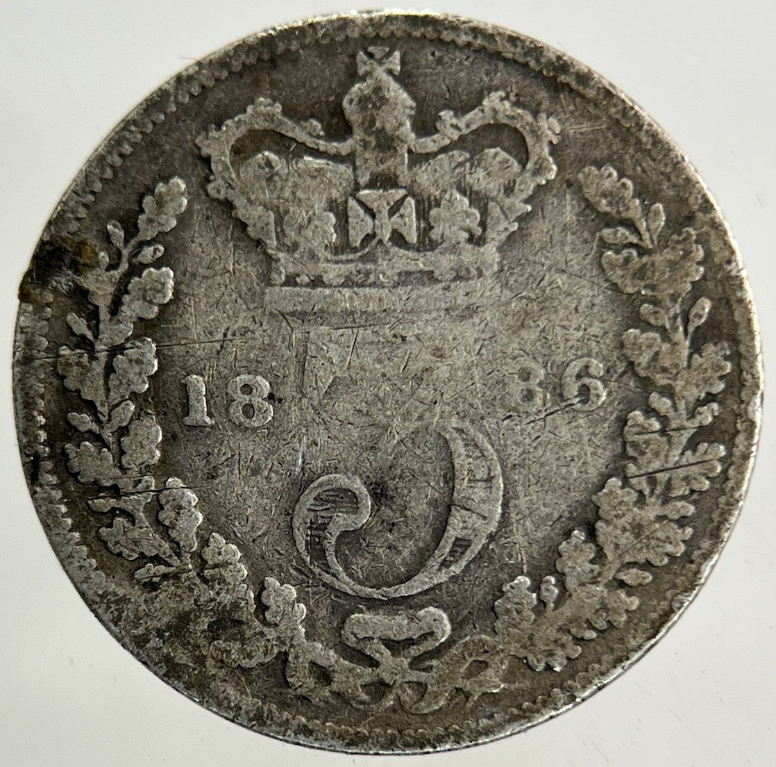 1886 Victoria Threepence Silver Coin | Collectable Grade