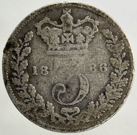 1886 Victoria Threepence Silver Coin | Collectable Grade
