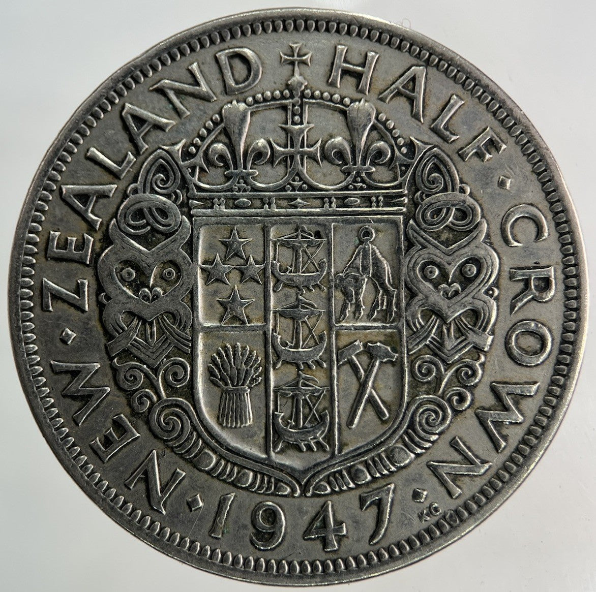 1947 New Zealand Half - Crown Coin | Fine Collectable Grade