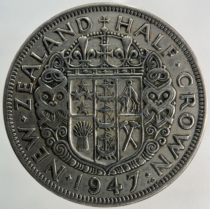 1947 New Zealand Half - Crown Coin | Fine Collectable Grade