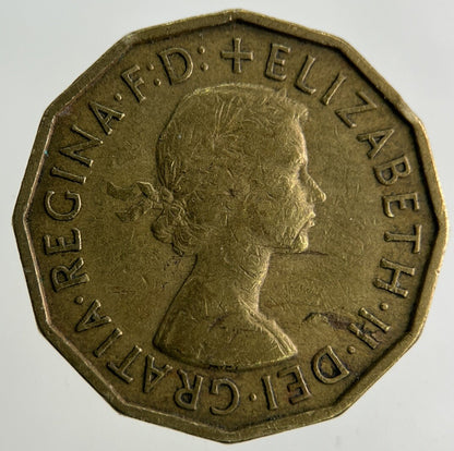 1957 Elizabeth II 2nd Brass Threepence Coin | Fine Collectable Grade