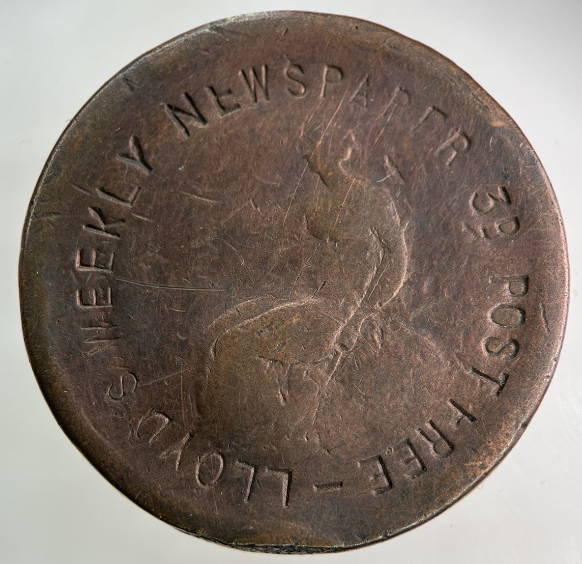 British Stamped George III 3rd One Penny Coin | Fair Grade