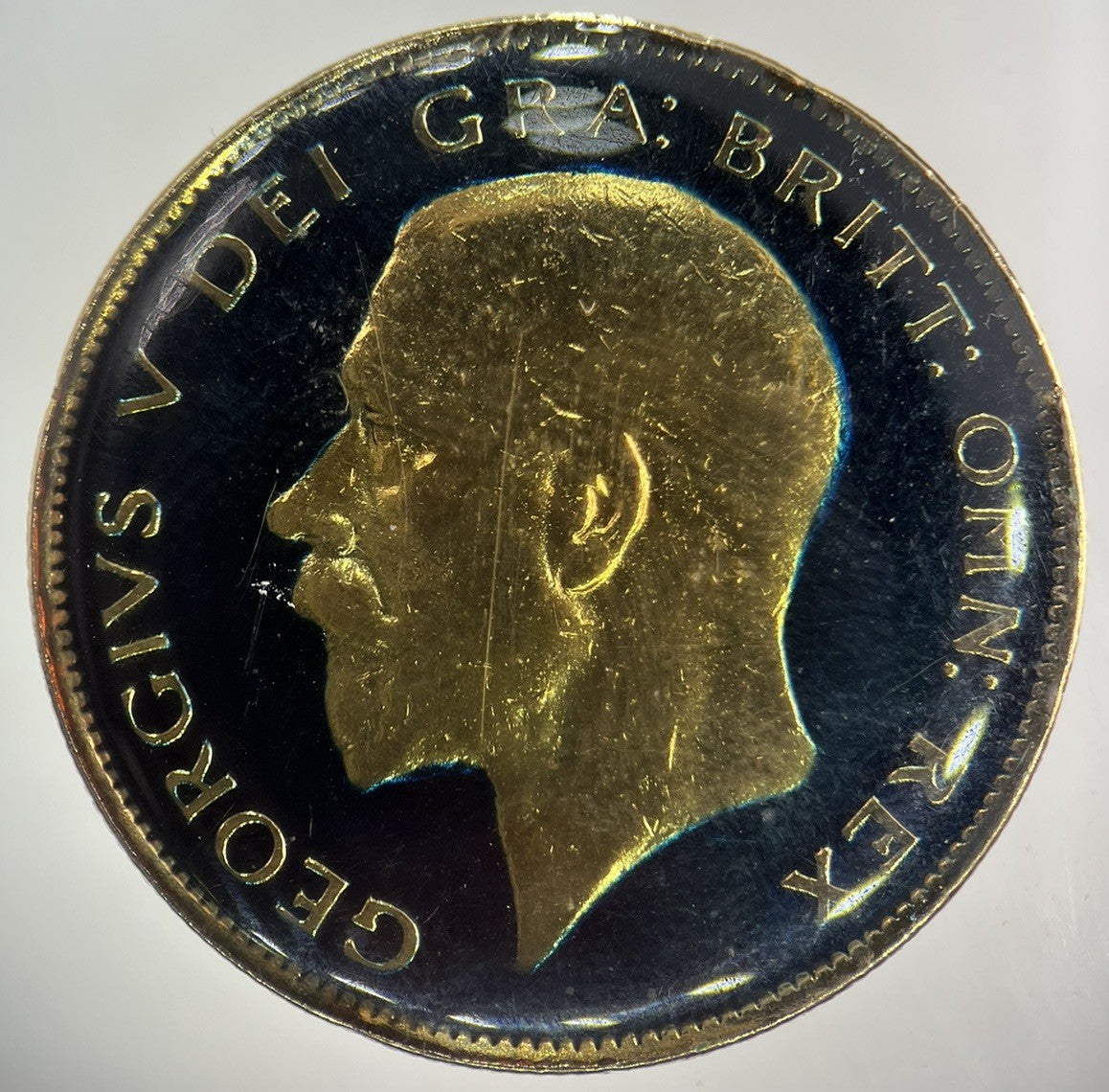 1932 George V Half - Crown Colourised Silver Coin | Fine Collectable Grade