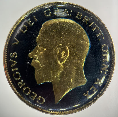 1932 George V Half - Crown Colourised Silver Coin | Fine Collectable Grade