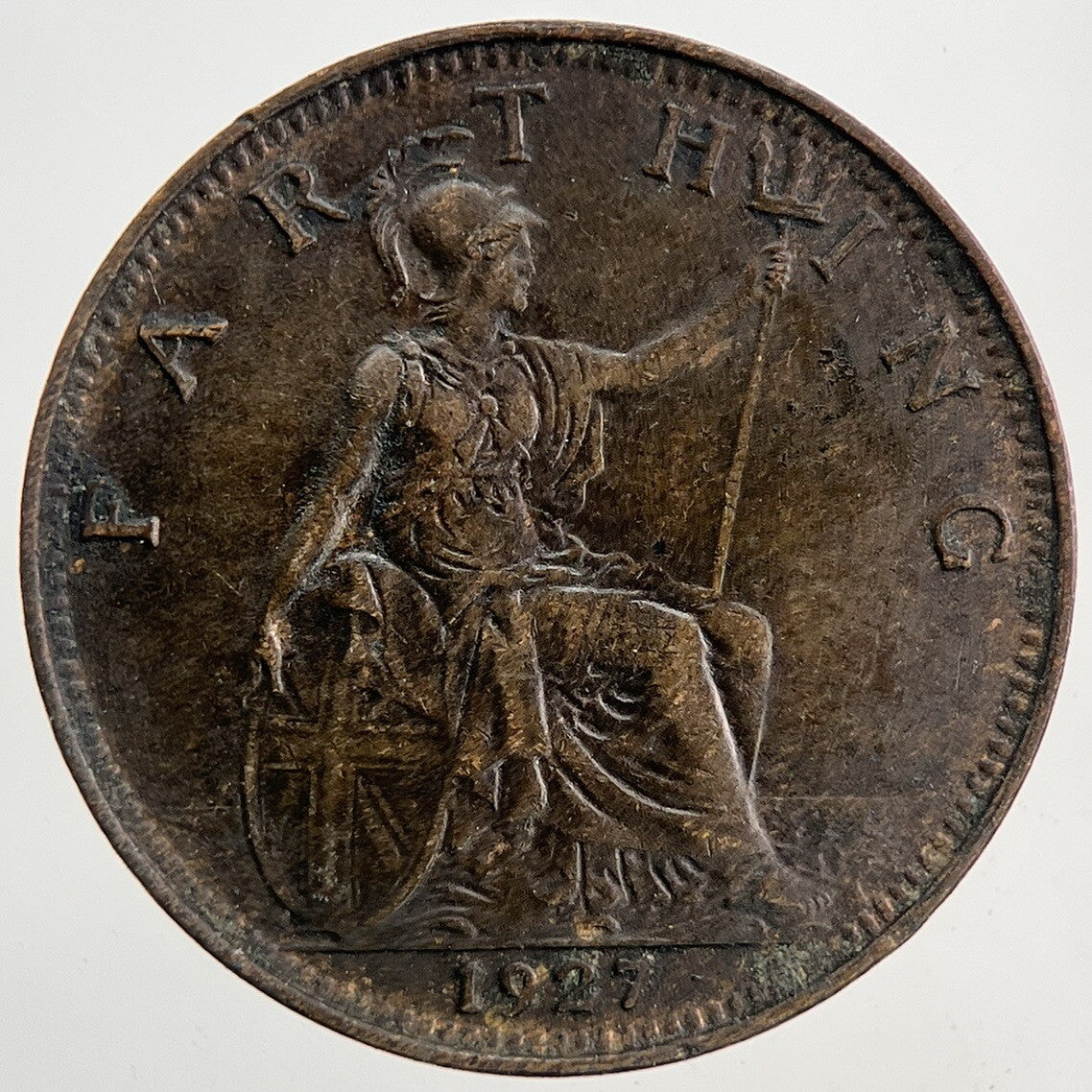 1927 George V Farthing Coin | Very High Grade