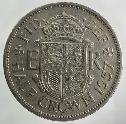 1957 Elizabeth II 2nd Half - Crown Coin | Fine Collectable Grade