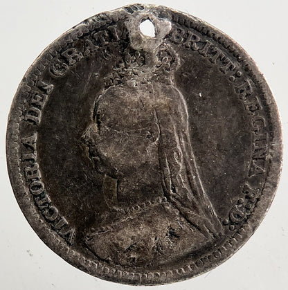 1890 Victoria Threepence Silver Coin | Collectable Grade | a5426
