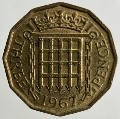1967 Elizabeth II 2nd Brass Threepence Coin | Fine Collectable Grade
