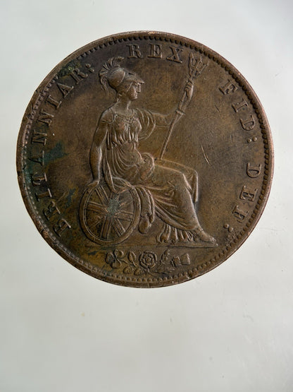 1837 William IV Half - Penny Coin | Very High Grade