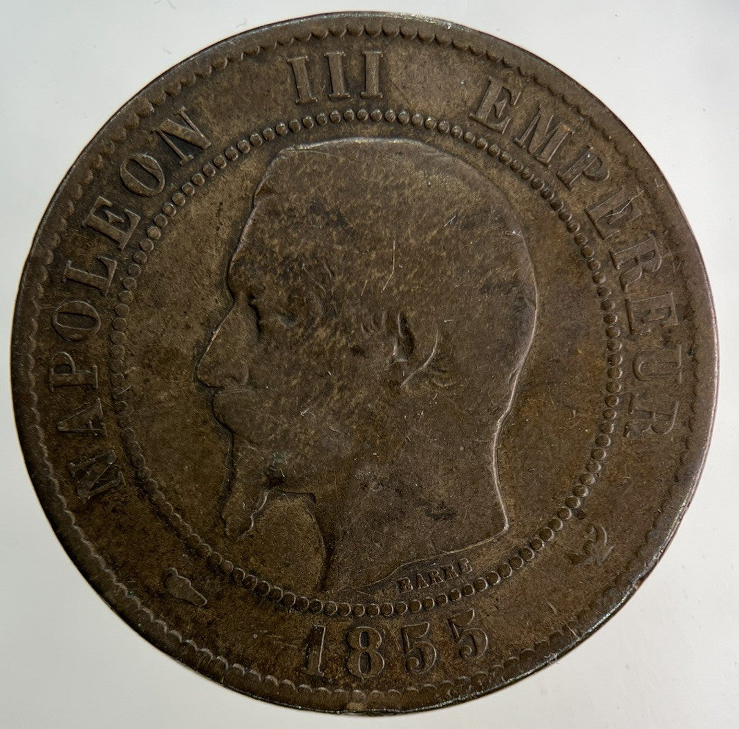 1855 France 10 Centimes Coin | Collectable Grade